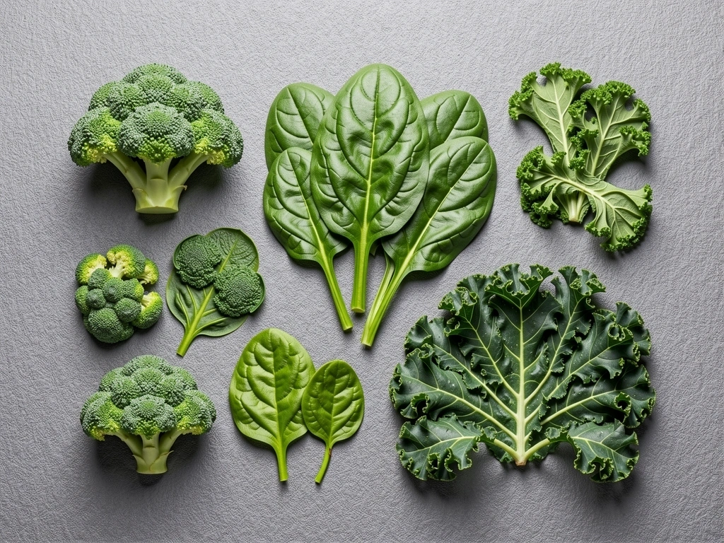 Coș cu legume verzi